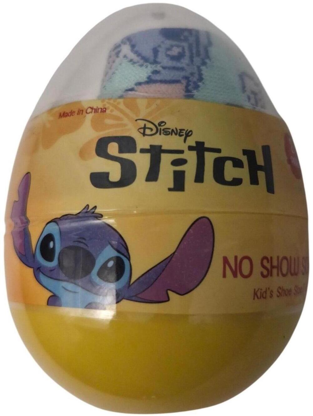 Disney Stitch No Show Socks 2 Pairs Kids Shoe Size 7-10